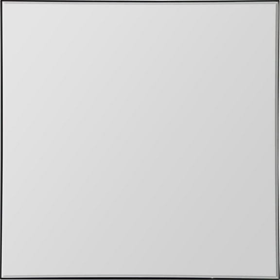 Signature Home Collection 35.5" Black Framed Square Wall Mirror