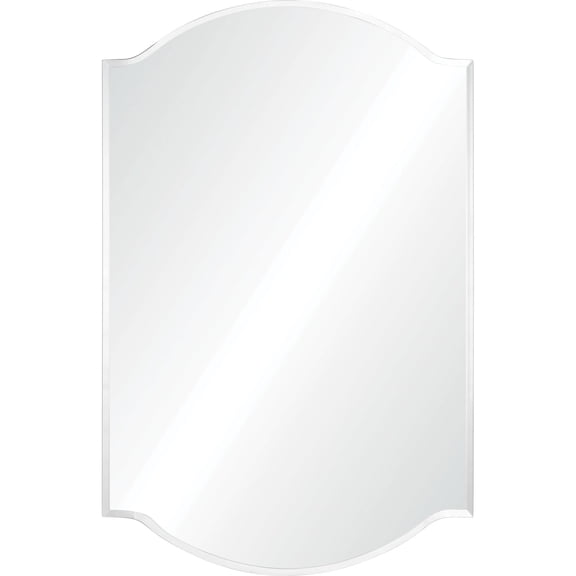 Signature Home Collection 36" Glass Unframed Beveled Wall Mirror