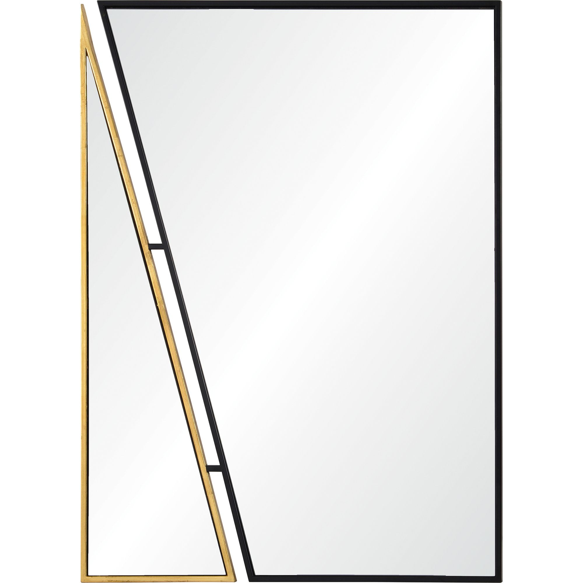 Signature Home Collection 38" Black and Gold Leaf Finished Framed