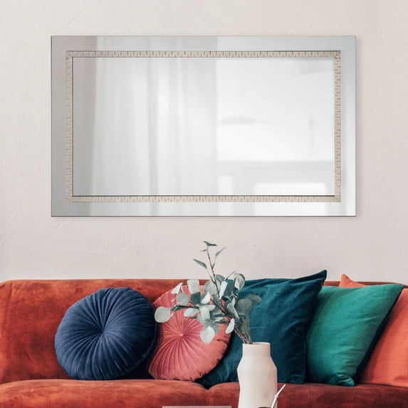 Signature Home Collection Polished Framed Rectangular Wall Mirror - 40" - Gold