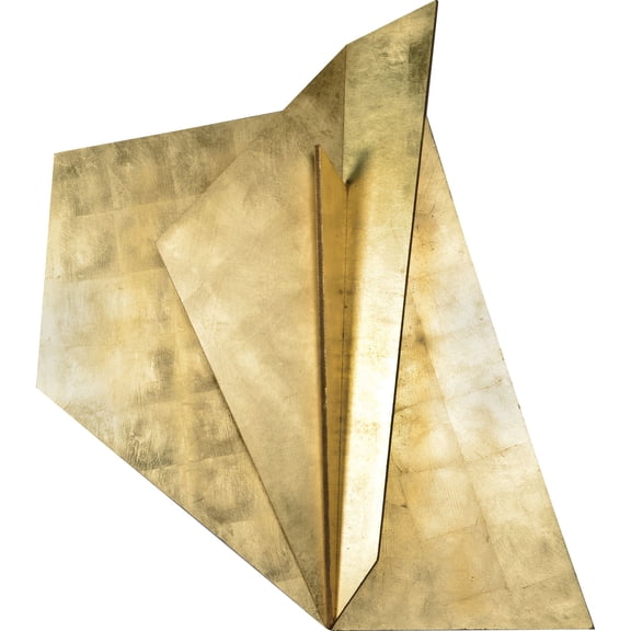 Signature Home Collection 45" Gold Leaf Finished Abstract Wall Sculpture