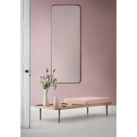 Signature Home Collection Metal Framed Beveled Rectangular Wall Mirror - 53" - Silver Finish