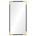thumbnail image 1 of Signature Home Collection Framed Rectangular Modern Wall Mirror - 60" - Black and Gold, 1 of 3