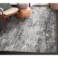 thumbnail image 1 of Signature Home Collection 7.75' x 10' Abstract-Style Area Throw Rug - Charcoal Black and Gray, 1 of 5