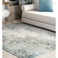 thumbnail image 1 of Signature Home Collection 2.5' x 10' Abstract-Style Rectangular Area Throw Rug Runner - Gray and, 1 of 6