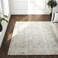 thumbnail image 1 of Signature Home Collection 8' x 10' Textured Grid Area Throw Rug - Gray, 1 of 5