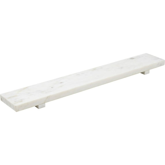 Signature Home Collection Rectangular Multi Purpose Footed Tray - 32" - White