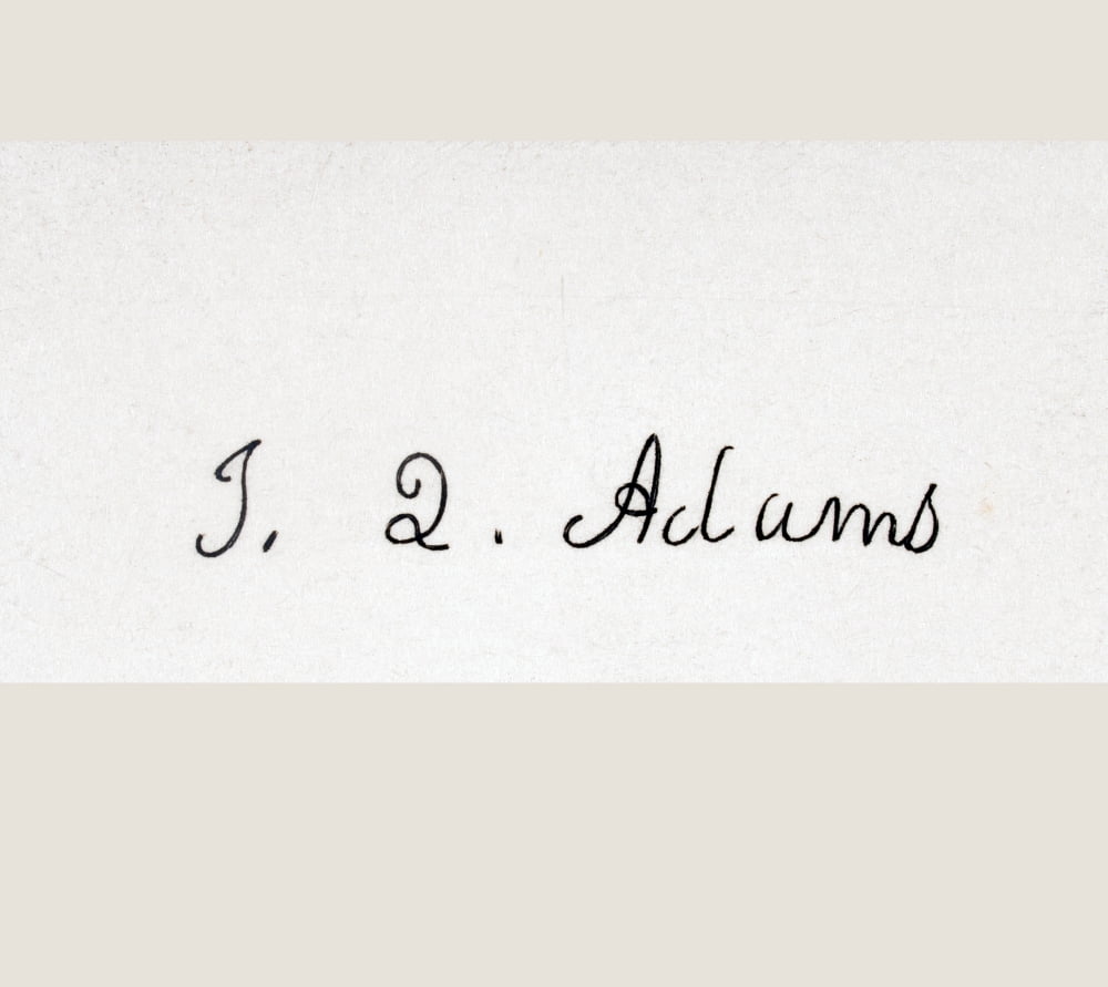 Signature Of John Quincy Adams 1767 To 1848 Eldest Son Of President John Adams And Sixth President Of The United States 1825 To 29 Canvas Art - Ken Welsh  Design Pics (15 x 13)