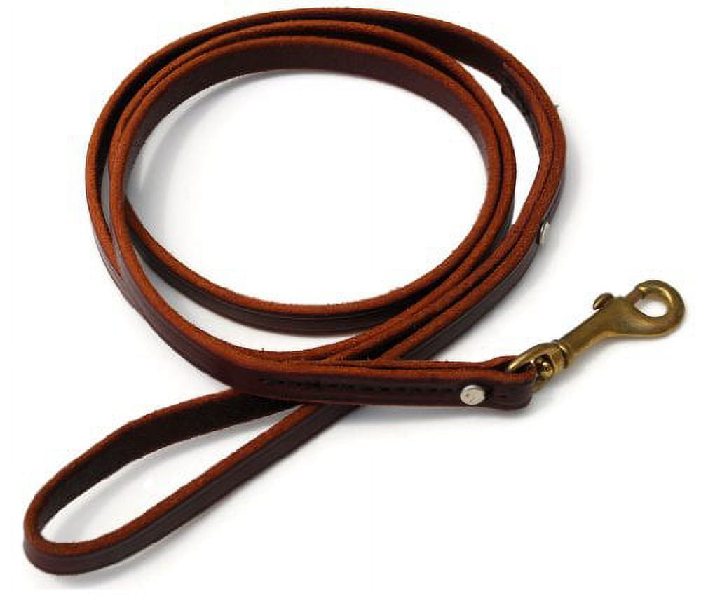 Signature K9 Standard Leather Leash, 5Feet x 1/2Inch, Burgundy
