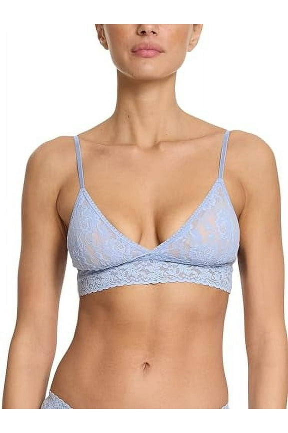 Signature Lace Padded Bralette, S, Clarity Blue