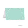 thumbnail image 1 of Koyal Wholesale Table Place Cards Glitter Party Table Tent Light Aqua, White and Gold 20-Pack, 1 of 1