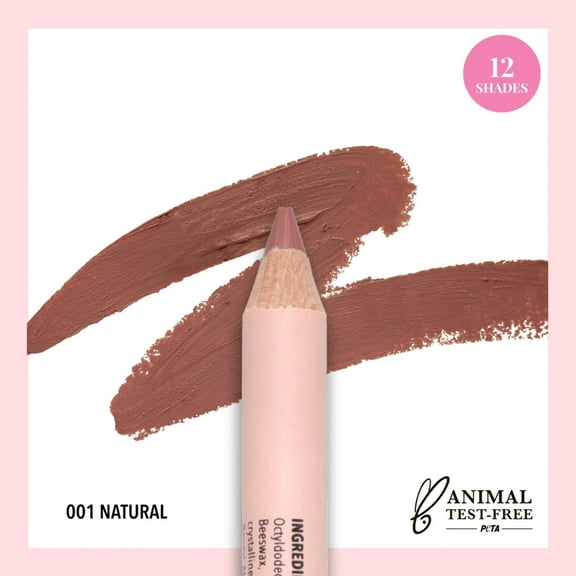 Moira Beauty Signature Lip Pencil, 001 Natural, 0.04 oz (1.1 g)