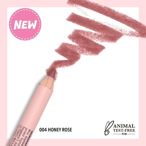 Moira Beauty Signature Lip Pencil, 004 Honey Rose, 0.04 oz (1.1 g)