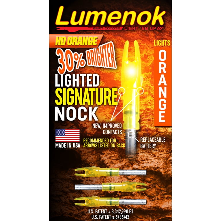 Signature Lumenok Lighted Arrow Nock, 3-Pack - Walmart.com