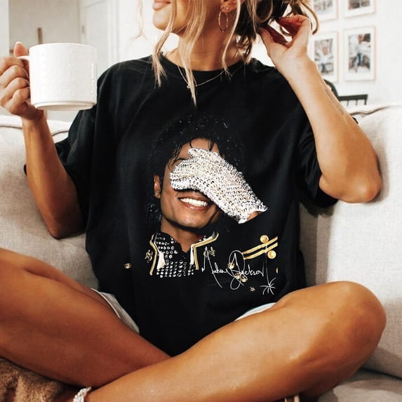 Signature Michael Glove Graphic T-Shirt, Jackson Vintage 90s Tee, Michael V4 Shirt, Jackson Graphic Music Tee