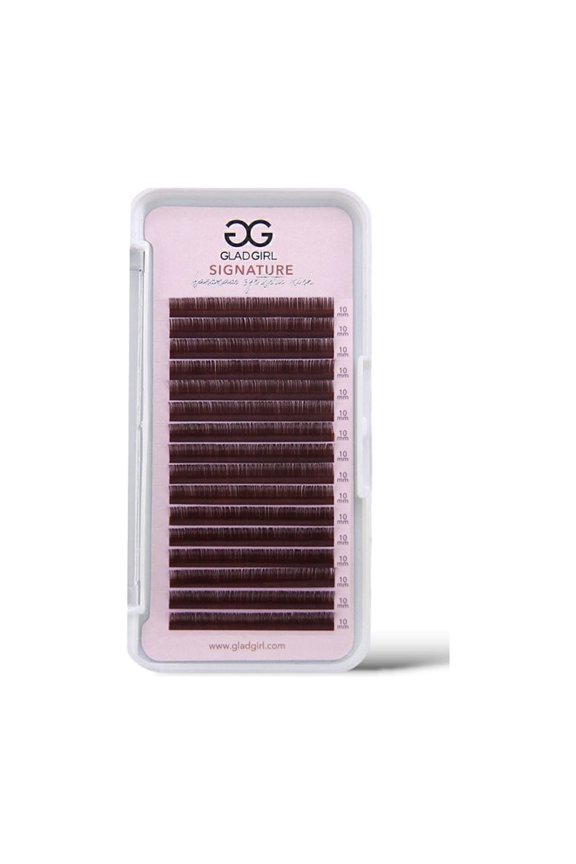 Signature Mink Brown Lashes - Classic - 0.15mm
