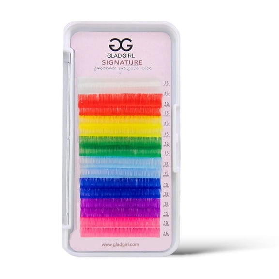 Signature Mink Mixed Length Techno-Color Lashes - D Curl
