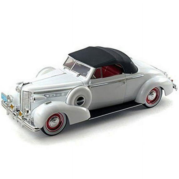 Signature Models 18131w 1 by 18 1938 Buick Century Diecast Car Model, White