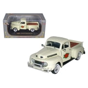 1949 Ford F-1 Delivery Pickup Truck Cream with Tomato Crates 1 32 Diecast Model Car by Signature Models