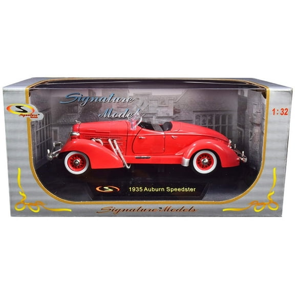 Signature Models 32439r 1935 Auburn Speedster 1 by 32 Diecast Model Car, Coral Red