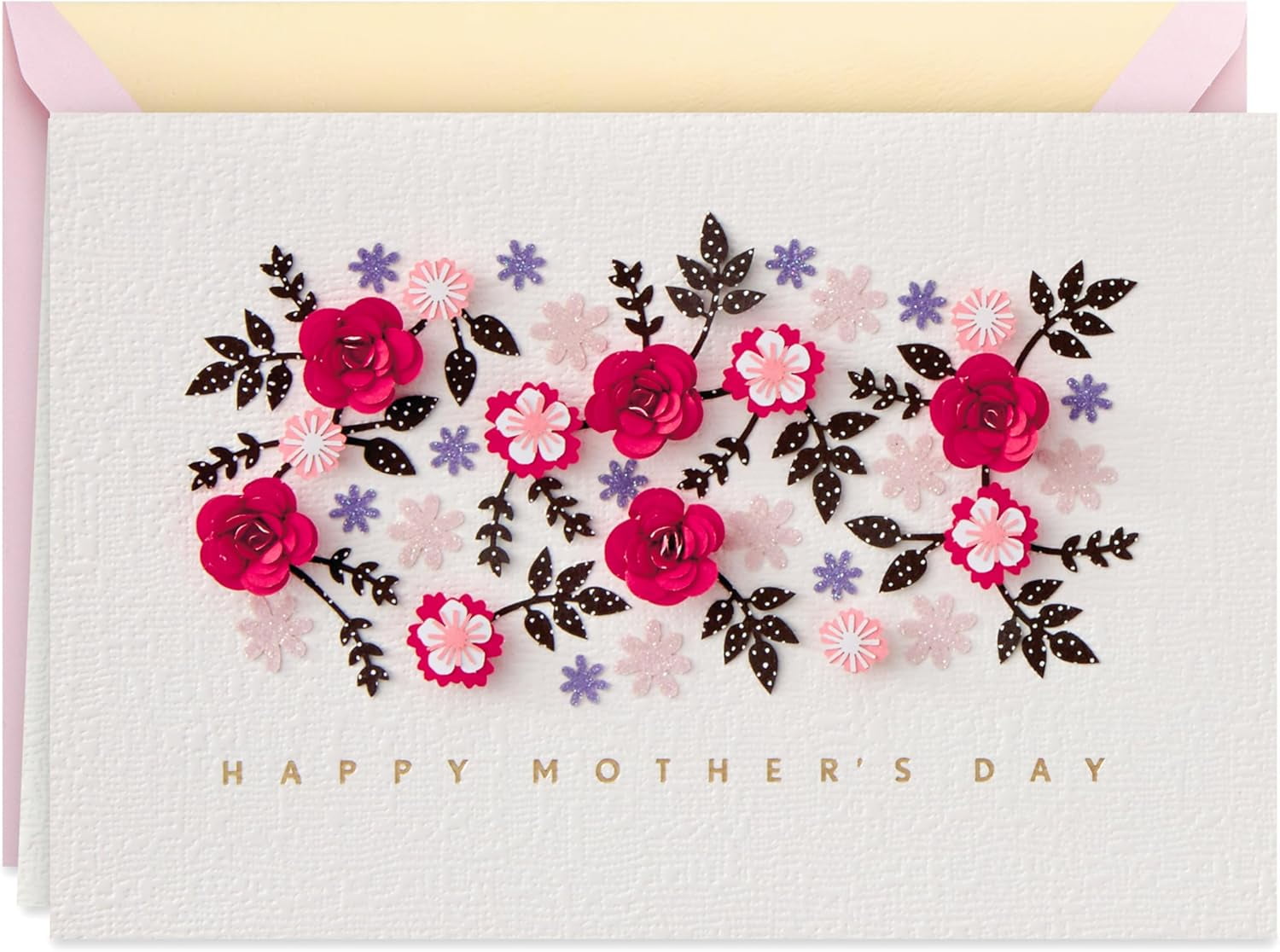Signature Mother's Day Card (Cut Paper Flowers Have a Wonderful Day)