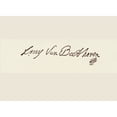 thumbnail image 1 of Signature Of Ludwig Van Beethoven  1770 To 1827. German Composer And Pianist. Poster Print, 1 of 2