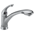 thumbnail image 1 of Signature Pullouts Single Handle Pull-Out Kitchen Faucet in Arctic Stainless 470-AR-DST, 1 of 4