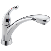 Signature Pullouts Single Handle Pull-Out Kitchen Faucet in Chrome 470-DST