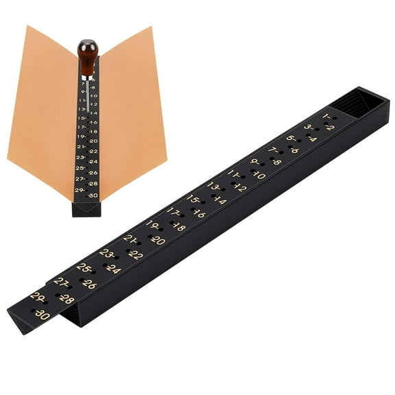 Signature Punching Tool for Bookbinding12 inch Imperial Book Binding Tools with Scales Hand Binding Kit Punching Guide Set for DIY Crafts Notebooks Journals Planners Books Black