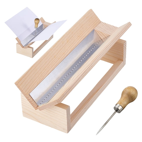 Signature Punching Tool for Bookbinding Bookbinding Punching Cradle with Aluminum Piercing Guide Book Binding Tools Punching Guide Set