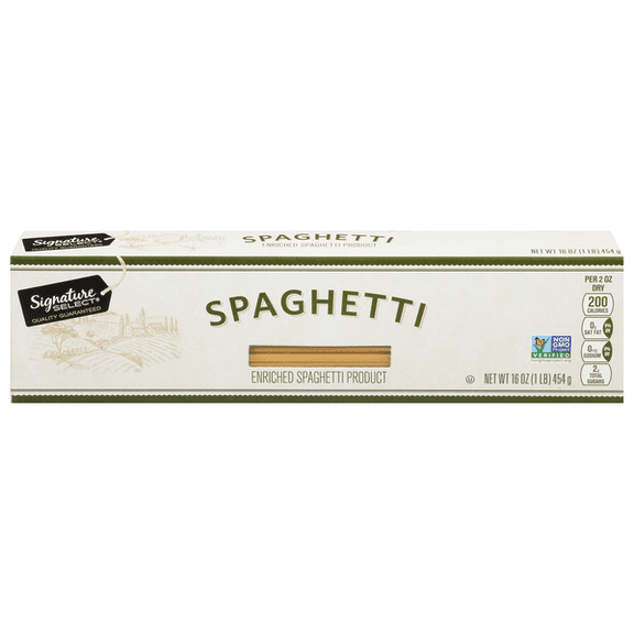 Signature S Classic Dried 16 Oz Spaghetti Pasta