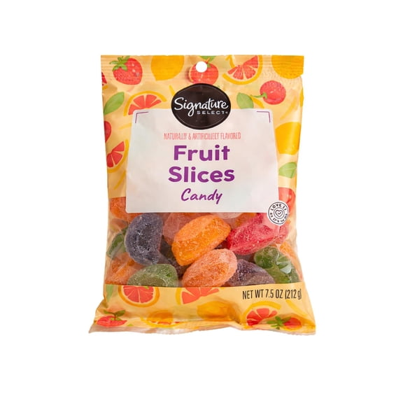 Signature Select Fruit Slices Candy, 7.5 oz Bag