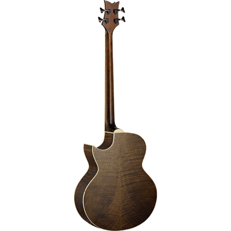 Ortega Guitars KTSM-5 Ken Taylor Signature Series Long Scale 5-String Acoustic Bass Solid Spruce Top, Flamed Mahogany Back & Sides, Gloss Finish with Built-in Electronics & Cutaway