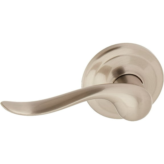 Kwikset Signature Series Tustin Dummy Leverset - Interior Door Handle - Brass Finish, Right-Handed