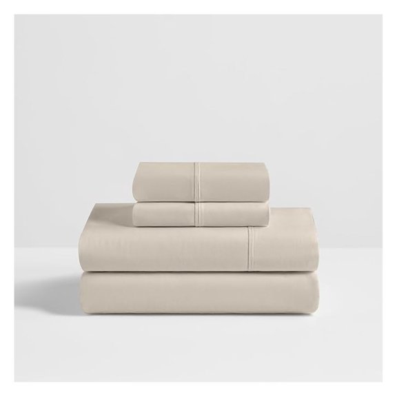 : Signature Sheet Collection | 300 Thread Count 100% Sateen Weave Cotton | Odor Resistant, Breathable, Durable, Soft (Turtle Dove, Queen)