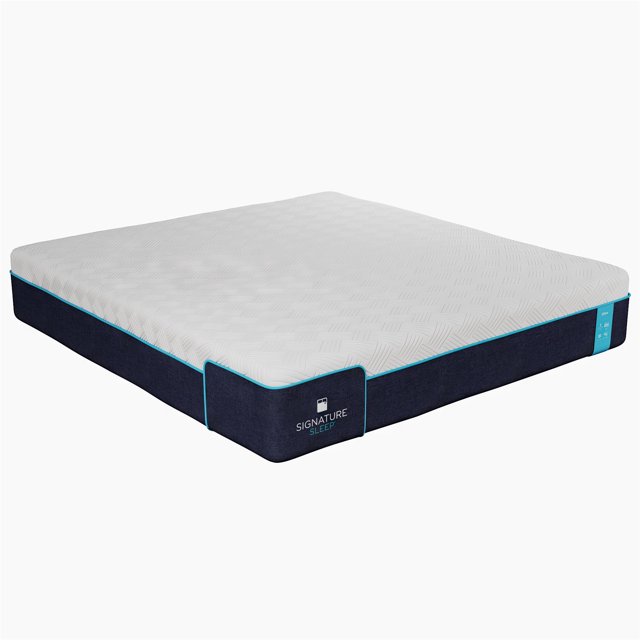 Signature Sleep Bliss 12 Inch Charcoal Cool Gel Memory Foam Mattress