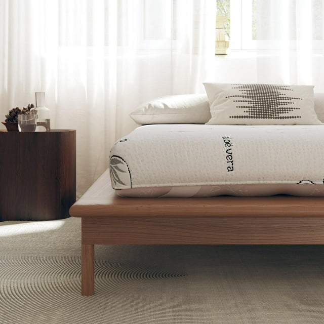 Signature Sleep Honest Elements 7 Natural Wool Mattress with Organic Cotton and Micro Coils, Full Size, [bed_full]