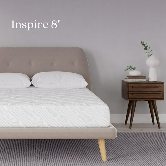 Signature Sleep Inspire 8" Medium-Firm High-Density, Responsive Memory Foam Mattress, Bed-in-a-Box, Full