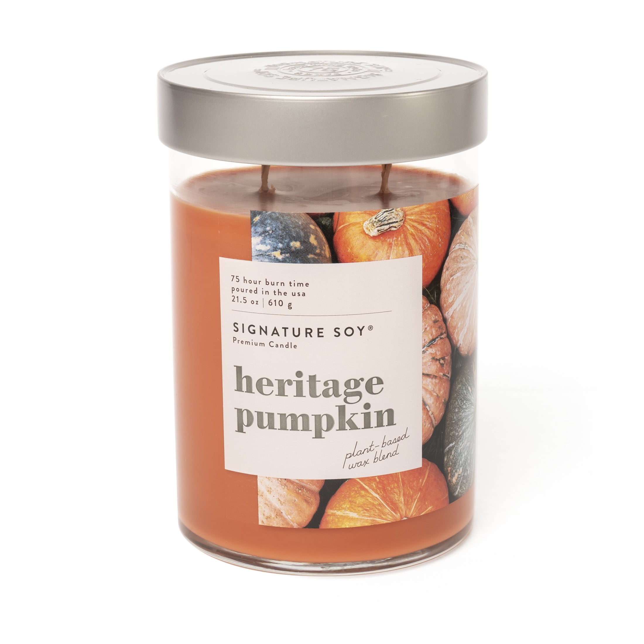 Heritage Pumpkin Scented Soy Jar Candle with Lid