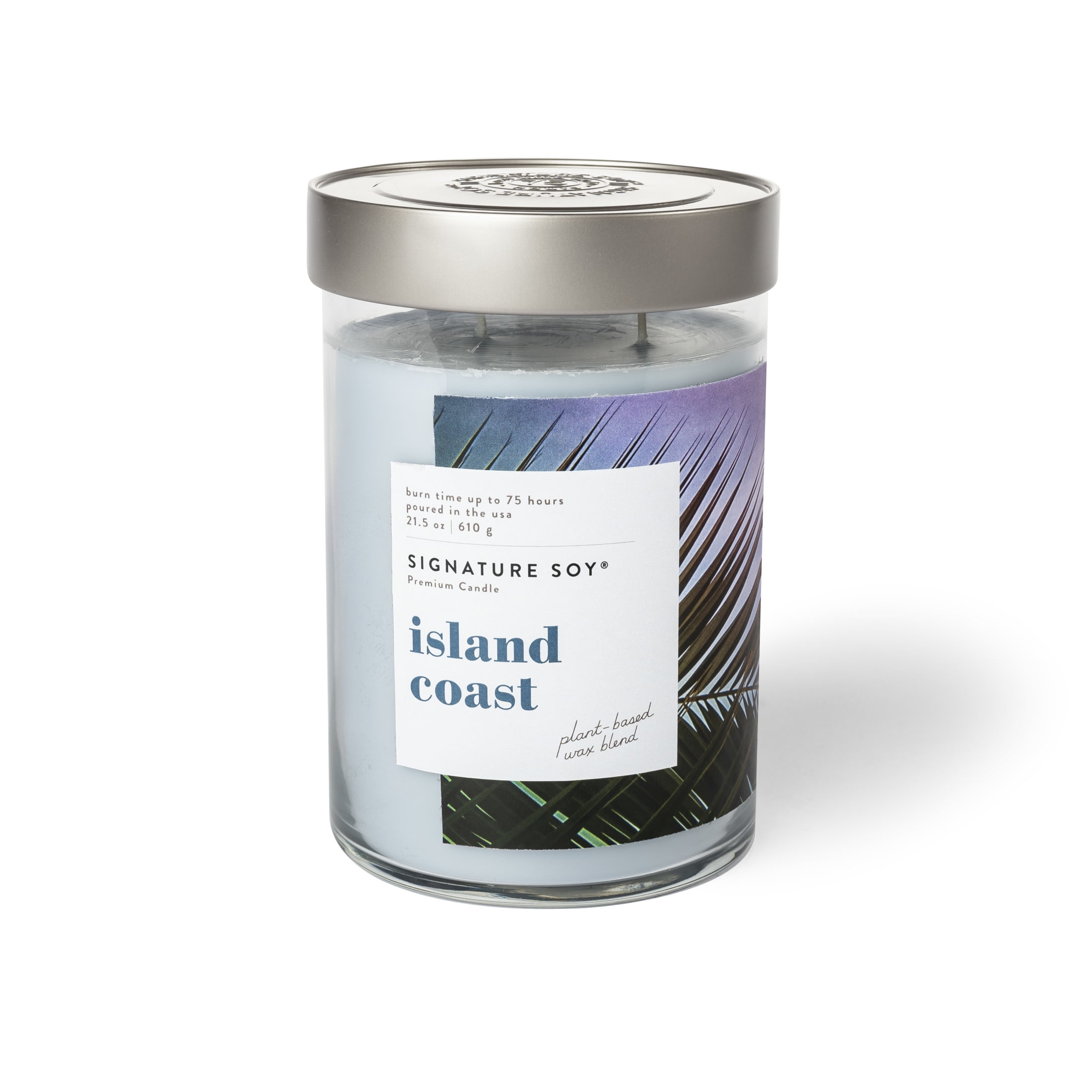 Island Coast Amber Scented Soy Jar Candle