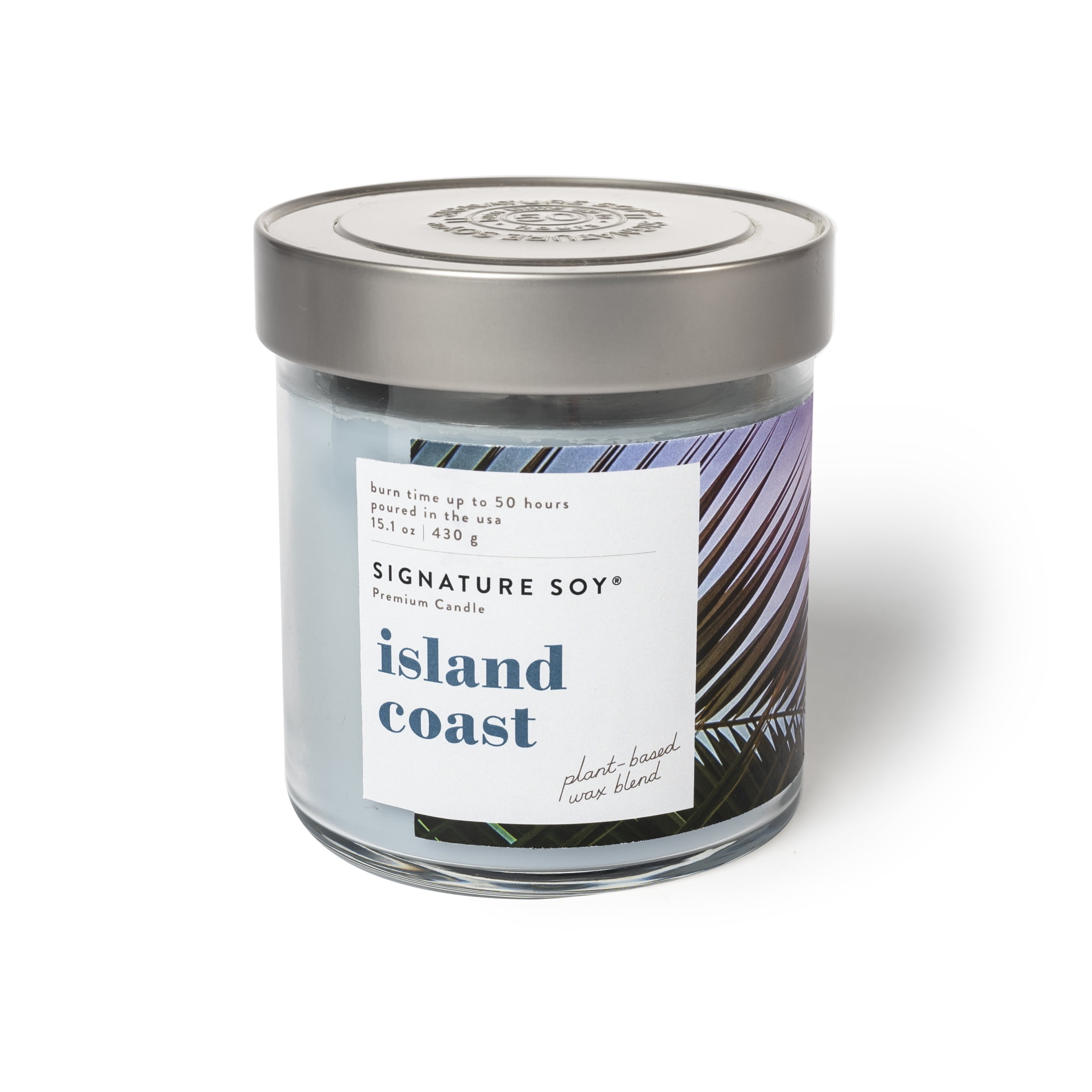Island Coast Amber Scented Soy Jar Candle