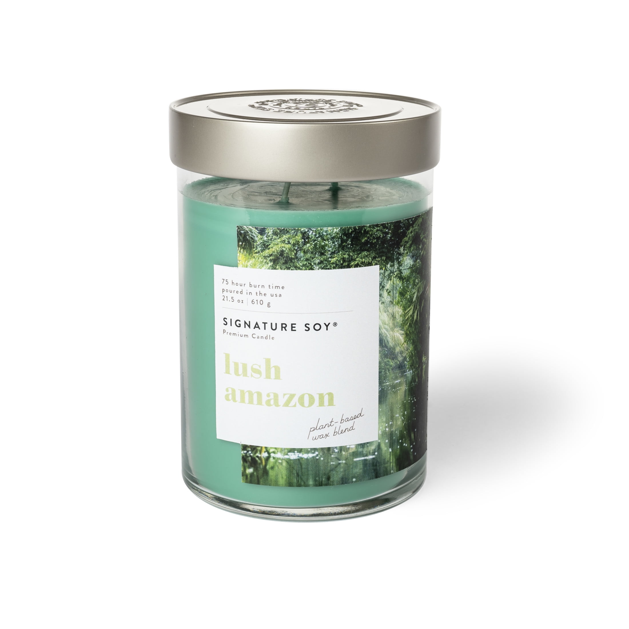 Green Soy Scented Jar Candle with Lid