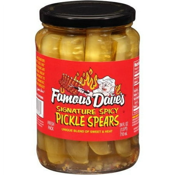 Famous Dave's Signature Sweet & Spicy Pickle Spears (Pack of 24)