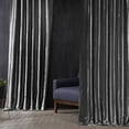 thumbnail image 1 of Signature Tablet Grey Faux Silk Taffeta Hotel Blackout Curtain (1 Panel), Tablet Grey, 50W X 120L, 1 of 6