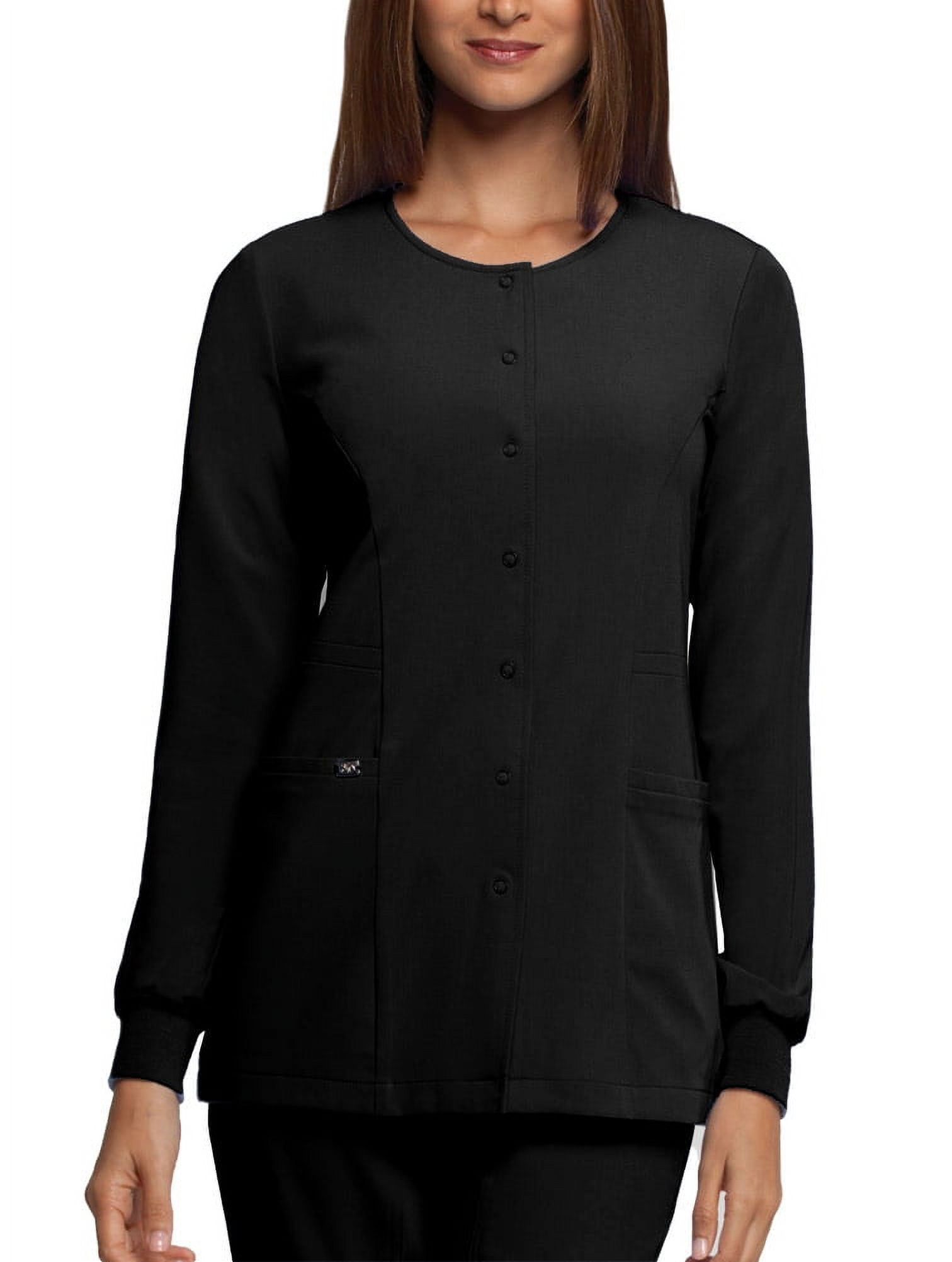 Grey's Anatomy Women's Snap Front Scrub Jacket, Pockets