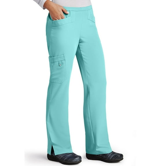 Signature by Grey's Anatomy™ Women's Half-Elastic Waist Cargo Scrub Pant