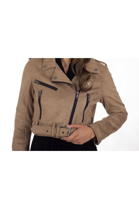 Signature by Lee Women's Woven Biker Jacket