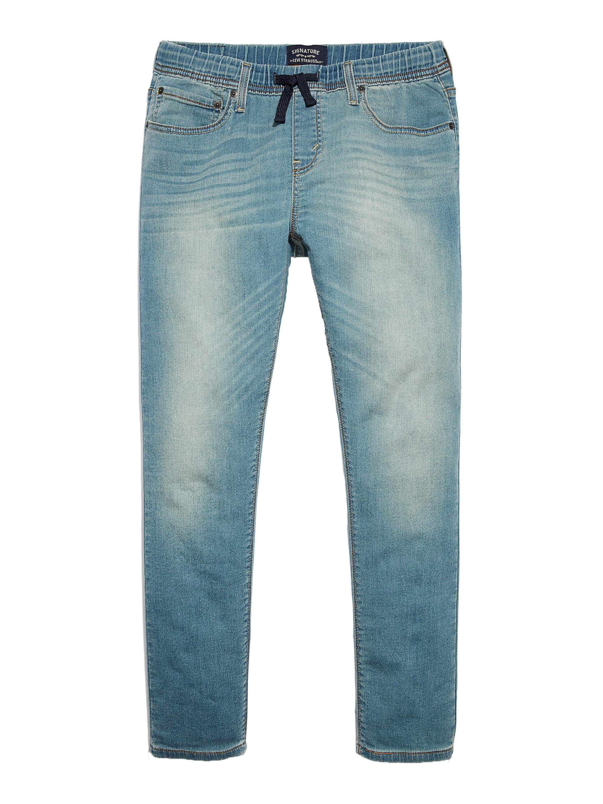 Signature by Levi Strauss & Co. Boys Skinny Pull On Jeans, Sizes 5-18 & Husky