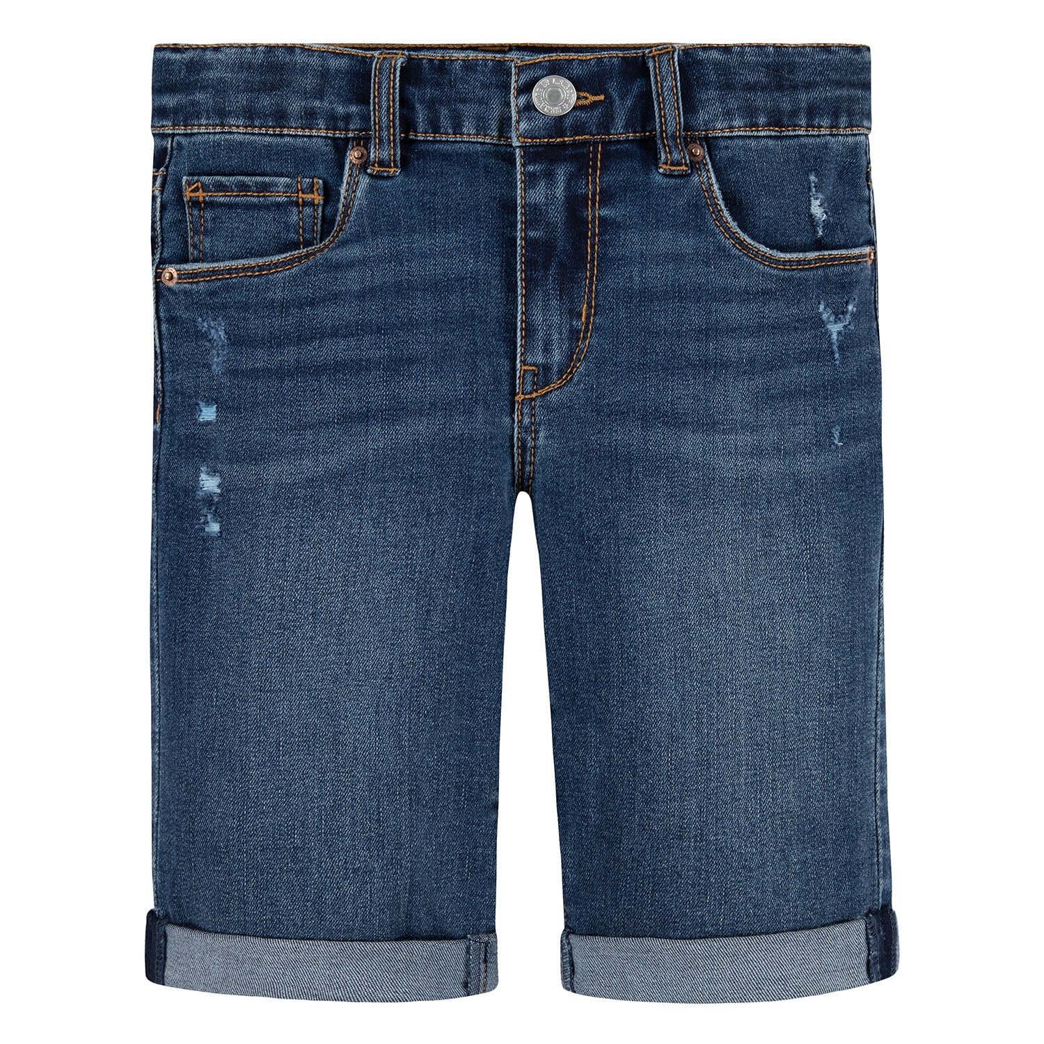 Levi Strauss Signature Girls Denim Bermuda Shorts, Sizes 5-18