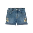 thumbnail image 1 of Levi Strauss Signature Girls High Rise Mom Denim Shorts, Sizes 5-18, 1 of 3